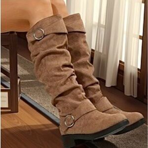 🆕Women's Tan Slouch Boots. Size 9. NWT.